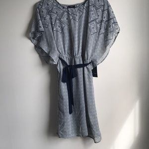 Mossimo Navy Dress with Butterfly sleeves